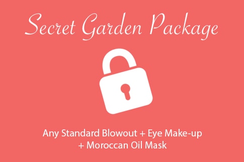 Formal garden hair makeup package